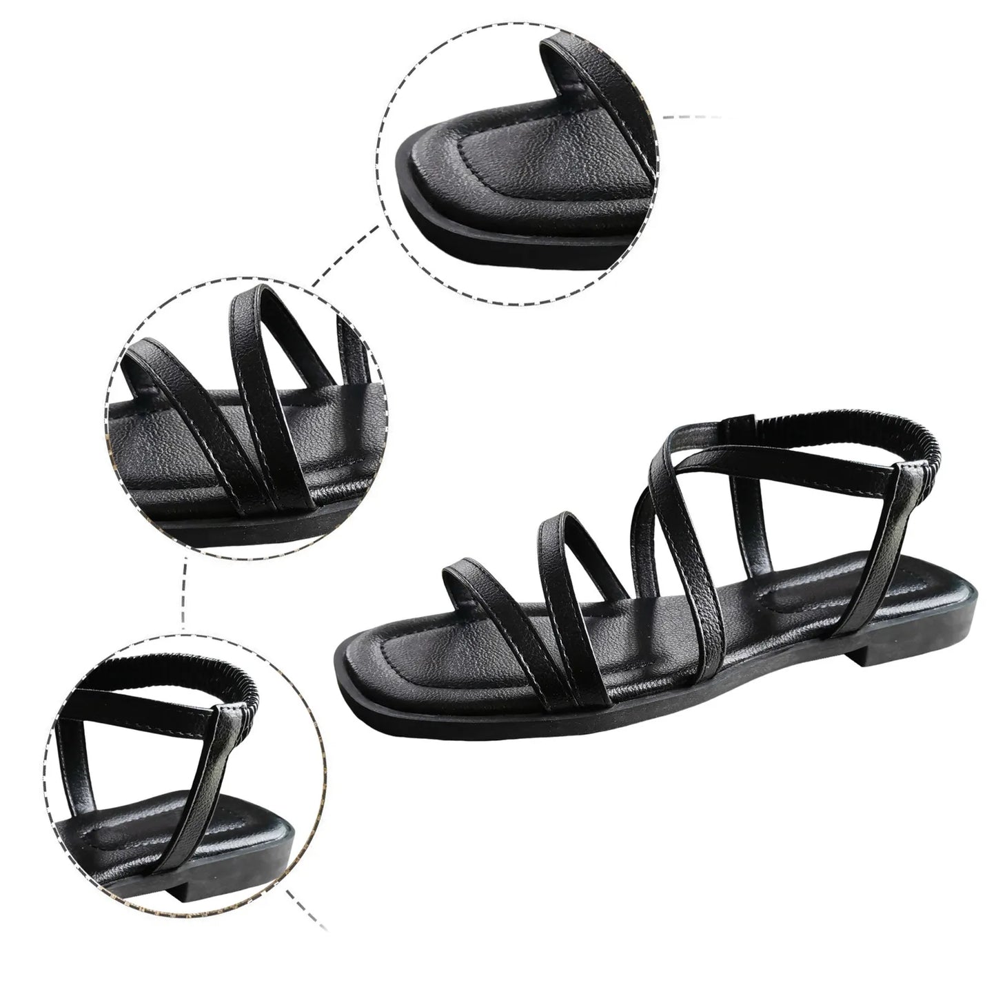 Black Strap Sandal