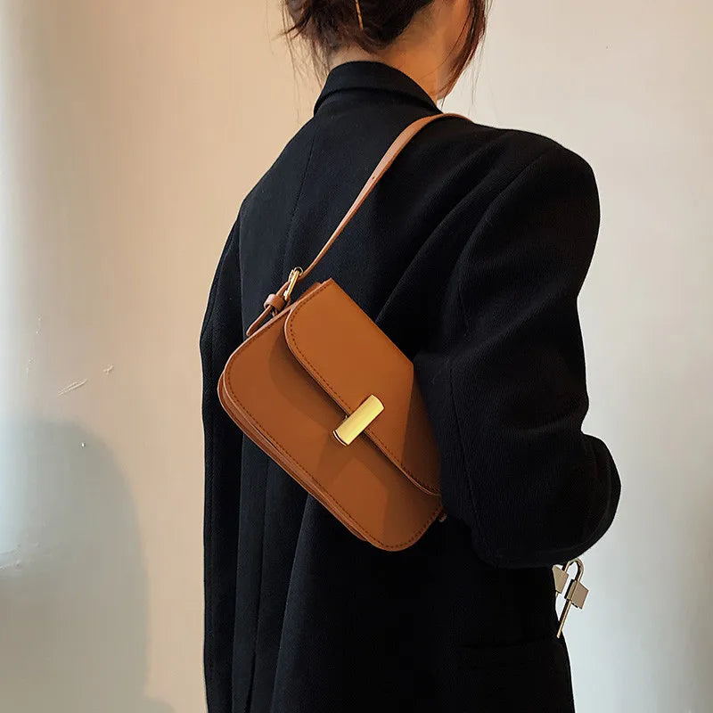 Leather Underarm Shoulder Bag