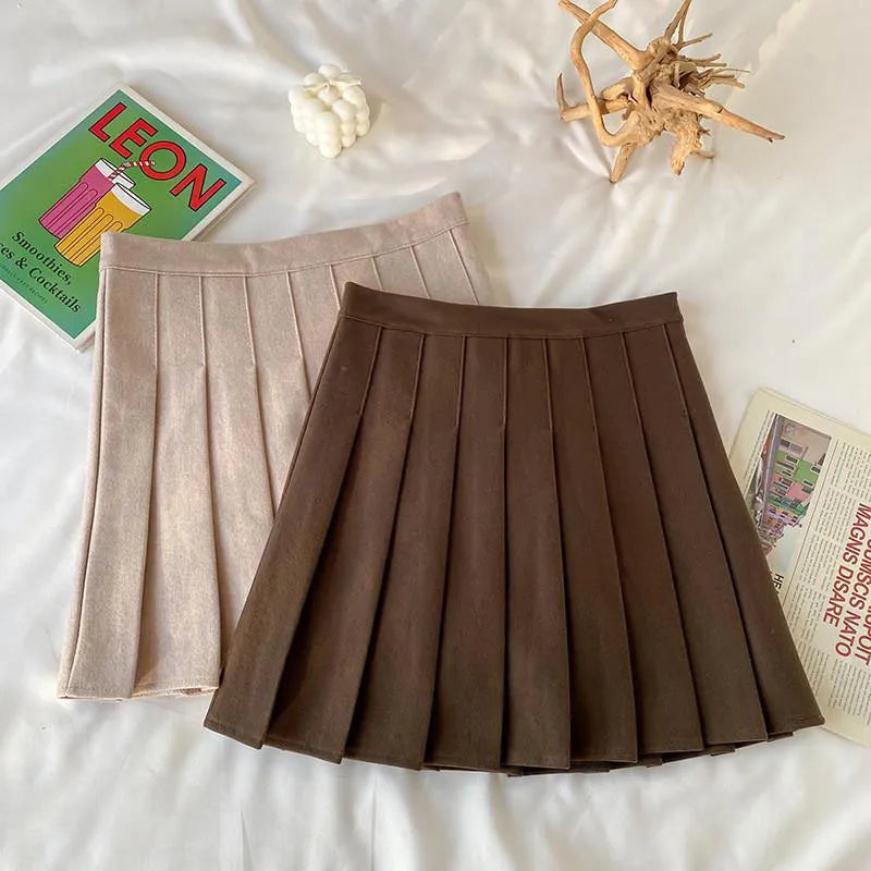 Pleated Mini Skirt