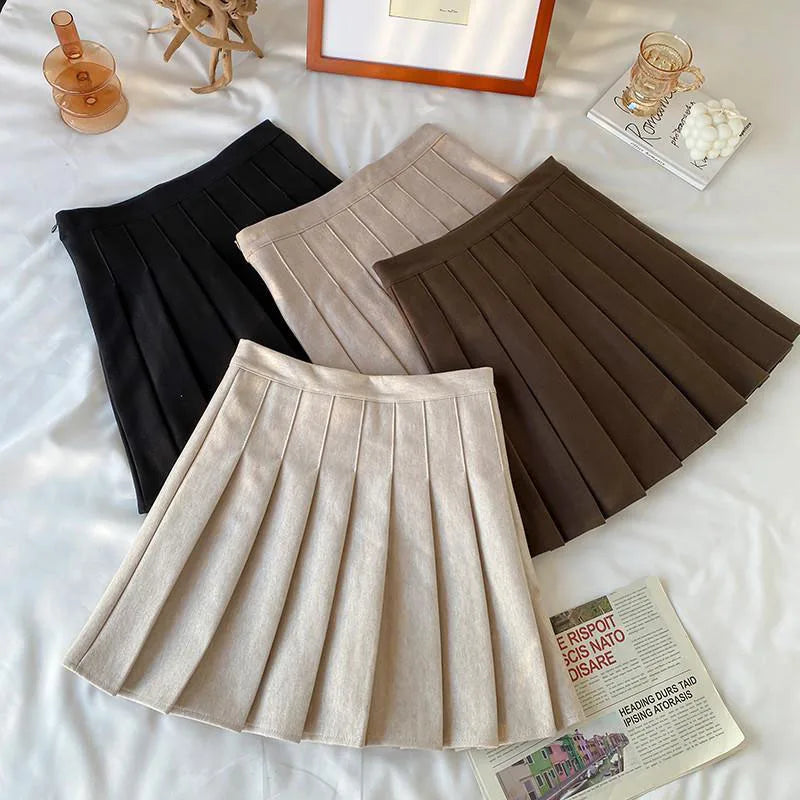 Pleated Mini Skirt